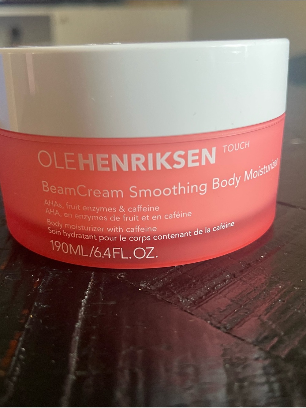 Ole Henriksen BeamCream Smoothing Body Moisturizer - Coral Pink Jar